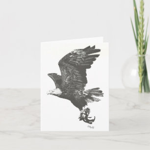 Amerikanische Weißkopfseeadler-Anmerkungs-Karte Karte