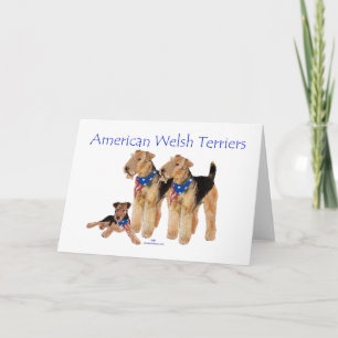 Amerikanische Welsh Terrier Karte