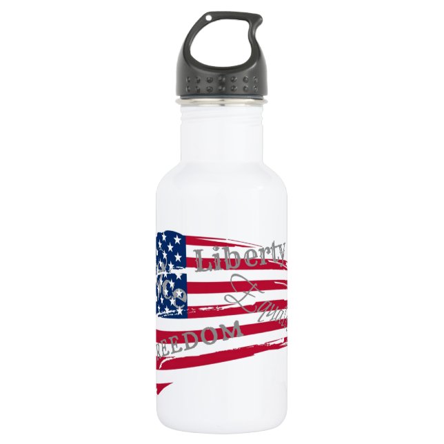 Amerikanische Werte Trinkflasche (Vorderseite)