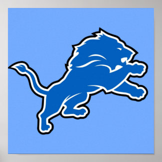 Amerikanische wilde Löwe zerstört Katzen Poster