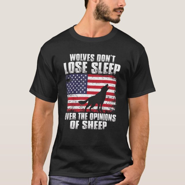 Amerikanische Wölfe verlieren nicht, wenn sie die  T-Shirt (Vorderseite)