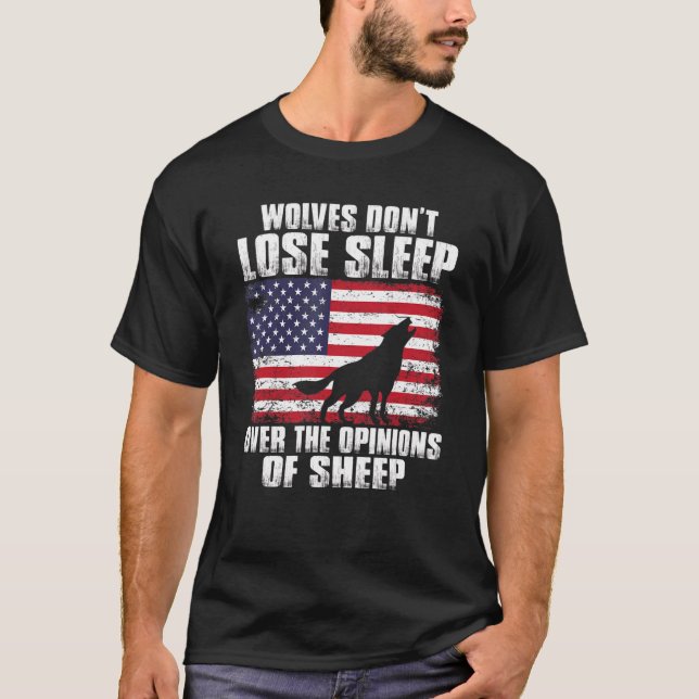 Amerikanische Wölfe verlieren nicht, wenn sie die  T-Shirt (Vorderseite)