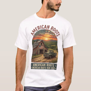 Amerikanische Wurzeln tief Tennessee Scheune Picku T-Shirt