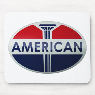 Amerikanische Zeichenkristallversion der Mousepad