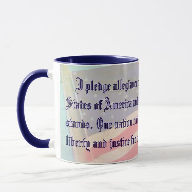 Amerikanische Zusage zur Tasse des Allegiance-Kaff (Links)