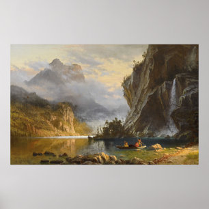 Amerikanischen Ureinwohners Spear Fishing Albert B Poster