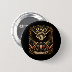 Amerikanischer 1776 2026 250. 4. Juli Patriotische Button