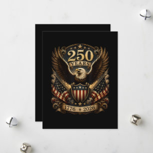 Amerikanischer 1776 2026 250. 4. Juli Patriotische Feiertagskarte