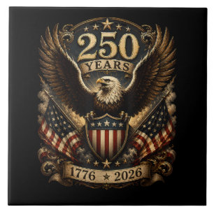 Amerikanischer 1776 2026 250. 4. Juli Patriotische Fliese