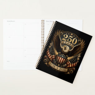 Amerikanischer 1776 2026 250. 4. Juli Patriotische Planer