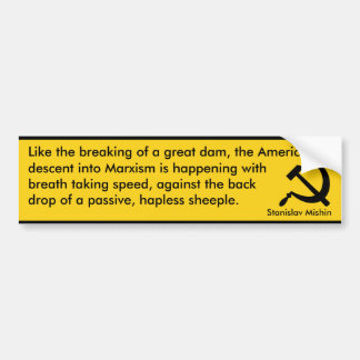Amerikanischer Abfall in Marxismus (Mishin) Autoaufkleber