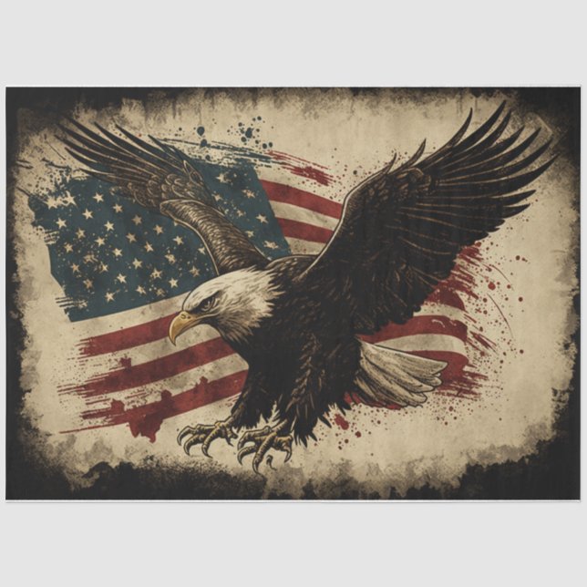 Amerikanischer Adler 2 Seidenpapier (Vorderseite)