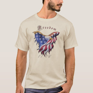 Amerikanischer Adler, Freiheits-grundlegender T - T-Shirt