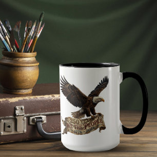 Amerikanischer Adler mit 250 Jahre Freiheitsbanner Tasse