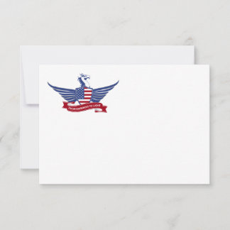 Amerikanischer Adler Mitteilungskarte