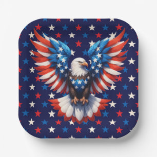 Amerikanischer Adler  Pappteller