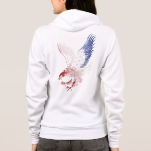 Amerikanischer Adler, Patriotisch, Rot Weiß & Blau Hoodie