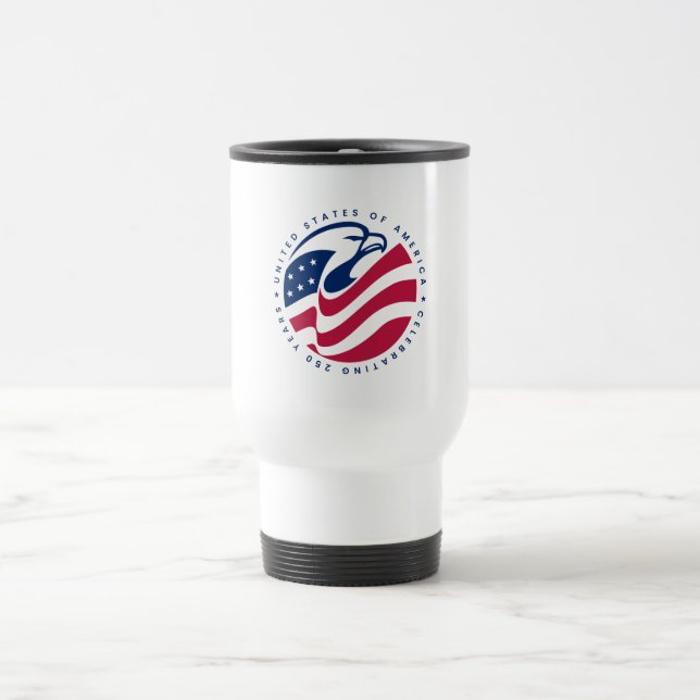 Amerikanischer Adler Reisebecher (Mittel)