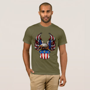 Amerikanischer Adler, Rot Weiß & Blau, Patriot, T-Shirt