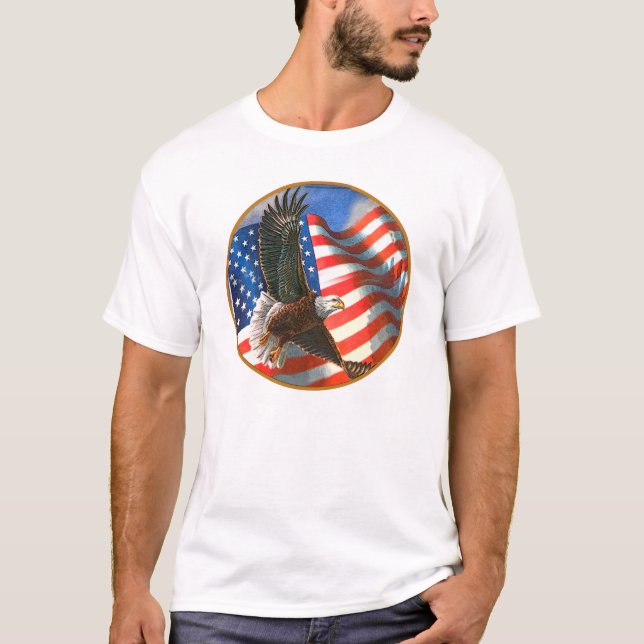 Amerikanischer Adler T-Shirt (Vorderseite)