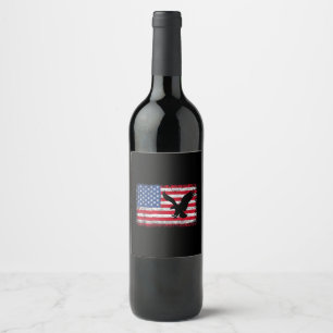 Amerikanischer Adler USA Weinetikett
