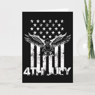 Amerikanischer Adler zum 4. Juli Unabhängigkeitsta Karte