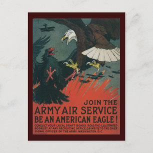 Amerikanischer Adler Zweiter Weltkrieg Postkarte