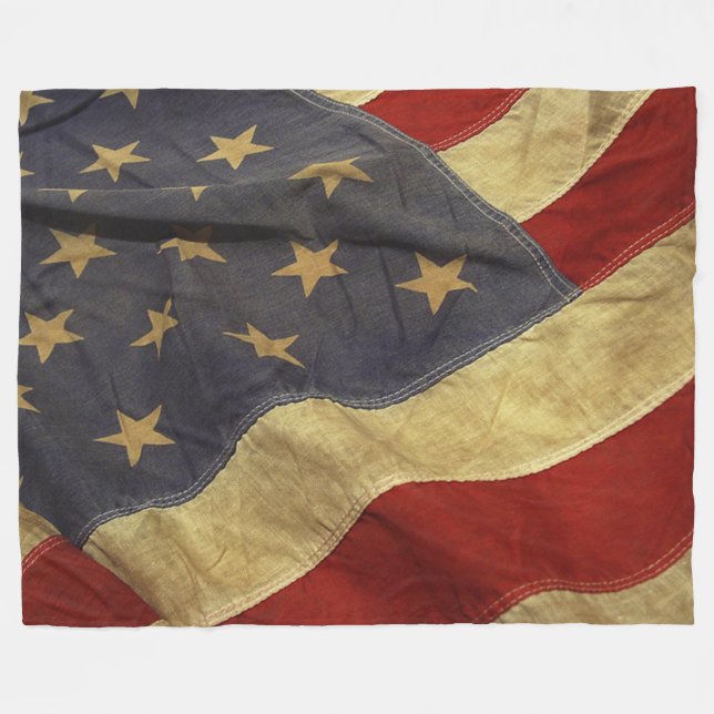 AMERIKANISCHER ALTER FLAG FLEECE BLANKET (Vorderseite (Horizontal))