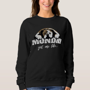 Amerikanischer alter südlicher weißer Bulldogge Re Sweatshirt