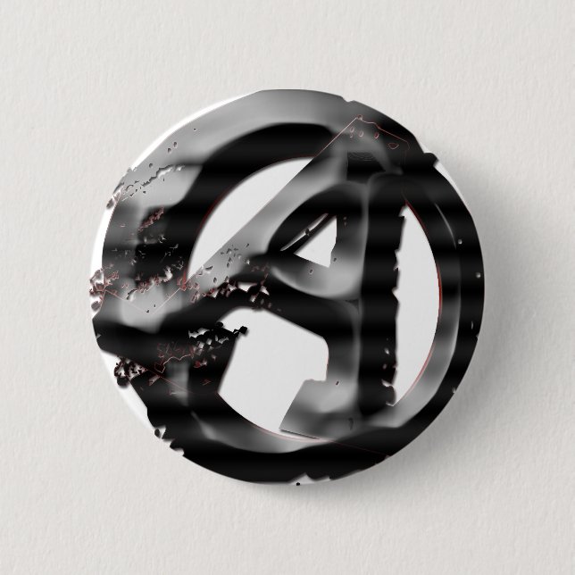 Amerikanischer Anarchist Button (Vorderseite)