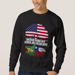 Amerikanischer Anbau mit Flaggenerbe Guyanischer C Sweatshirt
