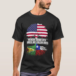 Amerikanischer Anbau mit Flaggenerbe Guyanischer C T-Shirt