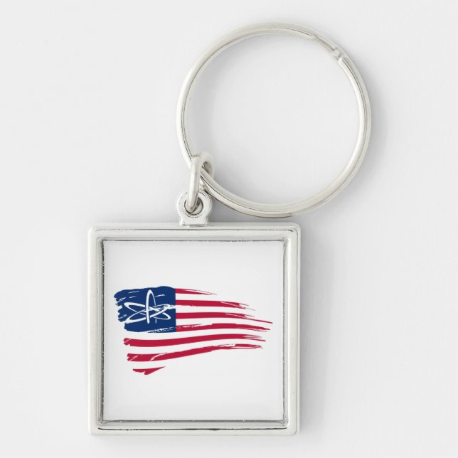 Amerikanischer Atheist Schlüsselanhänger (Vorne)