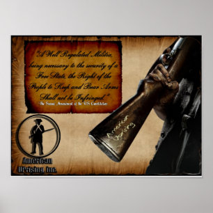 Amerikanischer Aufstiegs-2. Änderungs-Plakat Poster