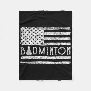 Amerikanischer Badminton USA-Flagge Shuttles Lusti Fleecedecke