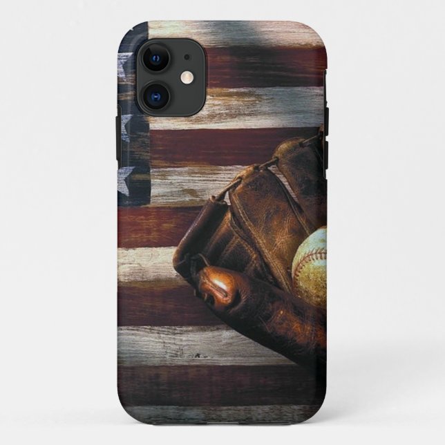 Amerikanischer Baseball Case-Mate iPhone Hülle (Rückseite)