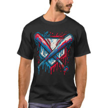 Amerikanischer Baseball-Drip-Graffiti-Ball und Sch