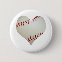 Amerikanischer Baseball in einer Herz-Form