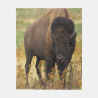 Amerikanischer Bison-Fleece-Decke