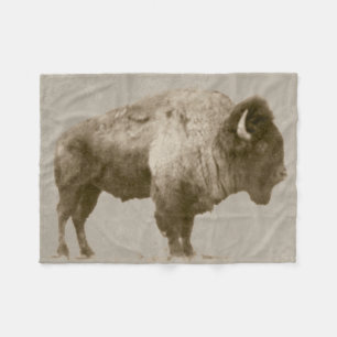 Amerikanischer Bison. Fleecedecke