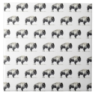 Amerikanischer Bison Fliese