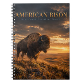 Amerikanischer Bison Great Plains TIERe Notizblock
