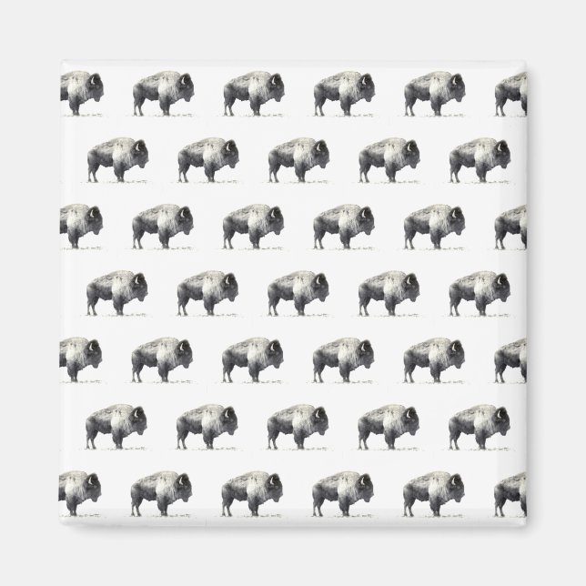 Amerikanischer Bison Magnet (Vorne)