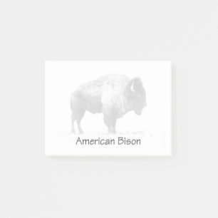 Amerikanischer Bison Post-it Klebezettel