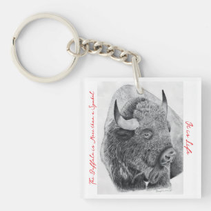 Amerikanischer Bison Schlüsselanhänger