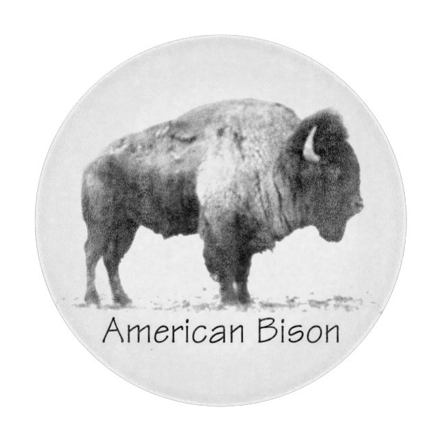 Amerikanischer Bison Schneidebrett (Vorderseite)