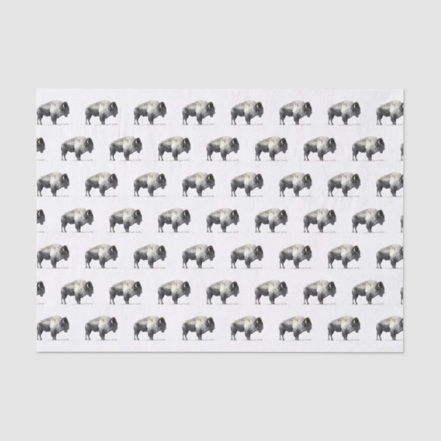 Amerikanischer Bison Seidenpapier (Vorderseite)