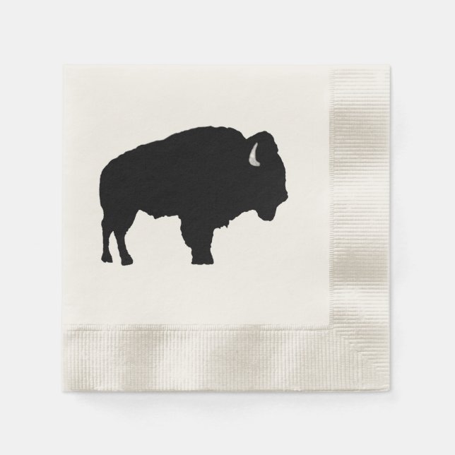 Amerikanischer Bison Serviette (Vorderseite)