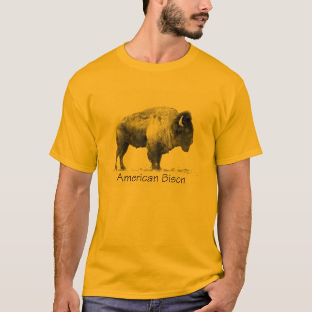 Amerikanischer Bison T-Shirt (Vorderseite)