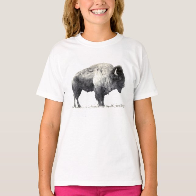 Amerikanischer Bison T-Shirt (Vorderseite)